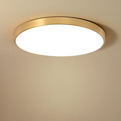 Ultra-thin LED ceiling lamp gold lamp